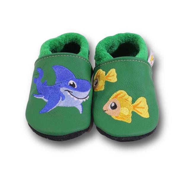 Krabbelschuhe Hai & Fische